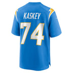 LA.Chargers #74 Matt Kaskey Powder Blue Team Game Football Jersey Marou
