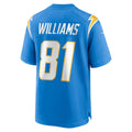 LA.Chargers #81 Mike Williams Powder Blue Team Game Football Jersey Marou