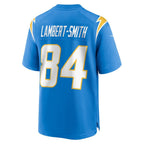 LA.Chargers #84 KeAndre Lambert-Smith Powder Blue Team Game Football Jersey Marou