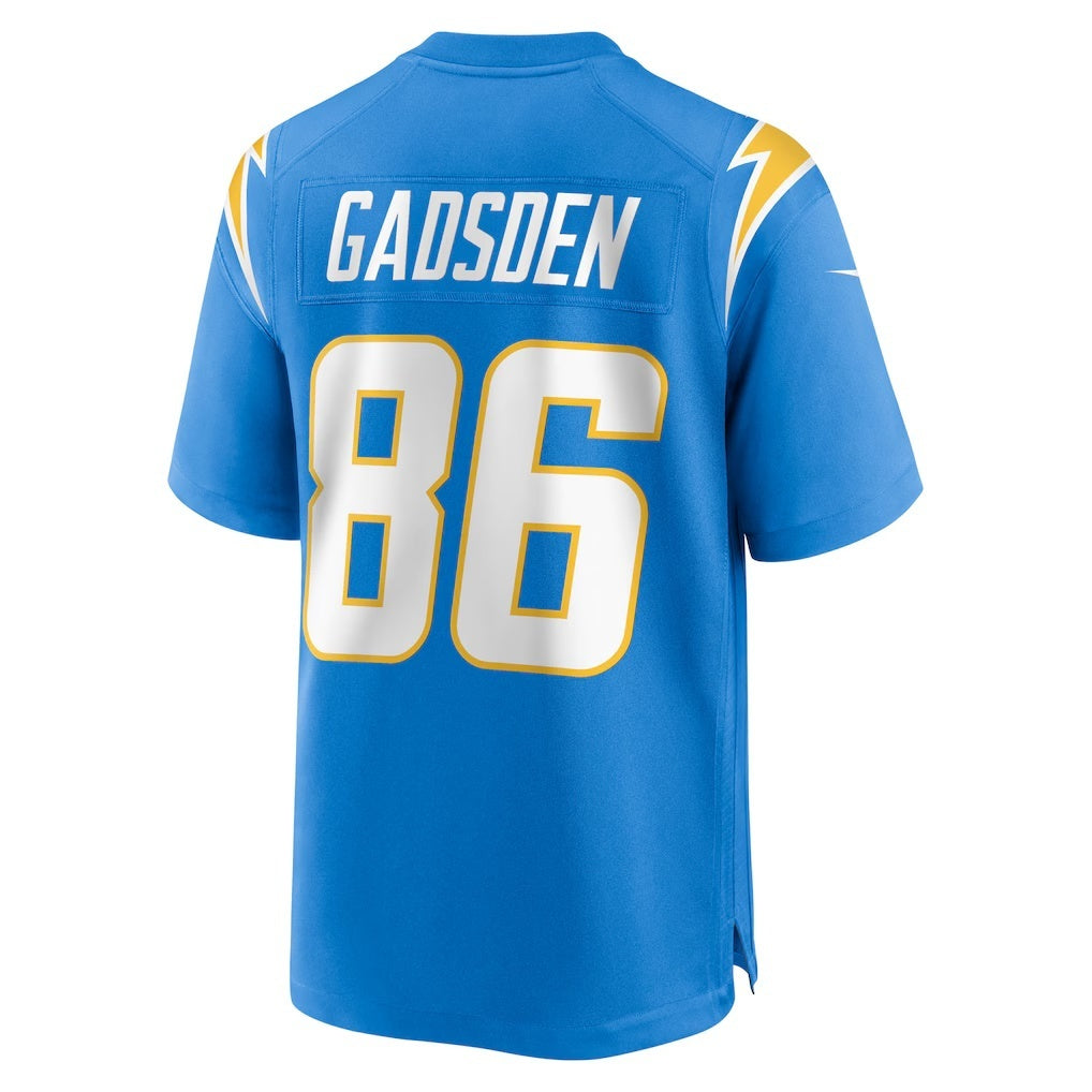 LA.Chargers #86 Oronde Gadsden Powder Blue Team Game Football Jersey Marou