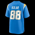 LA.Chargers #88 Charlie Kolar Powder Blue Team Game Football Jersey Marou