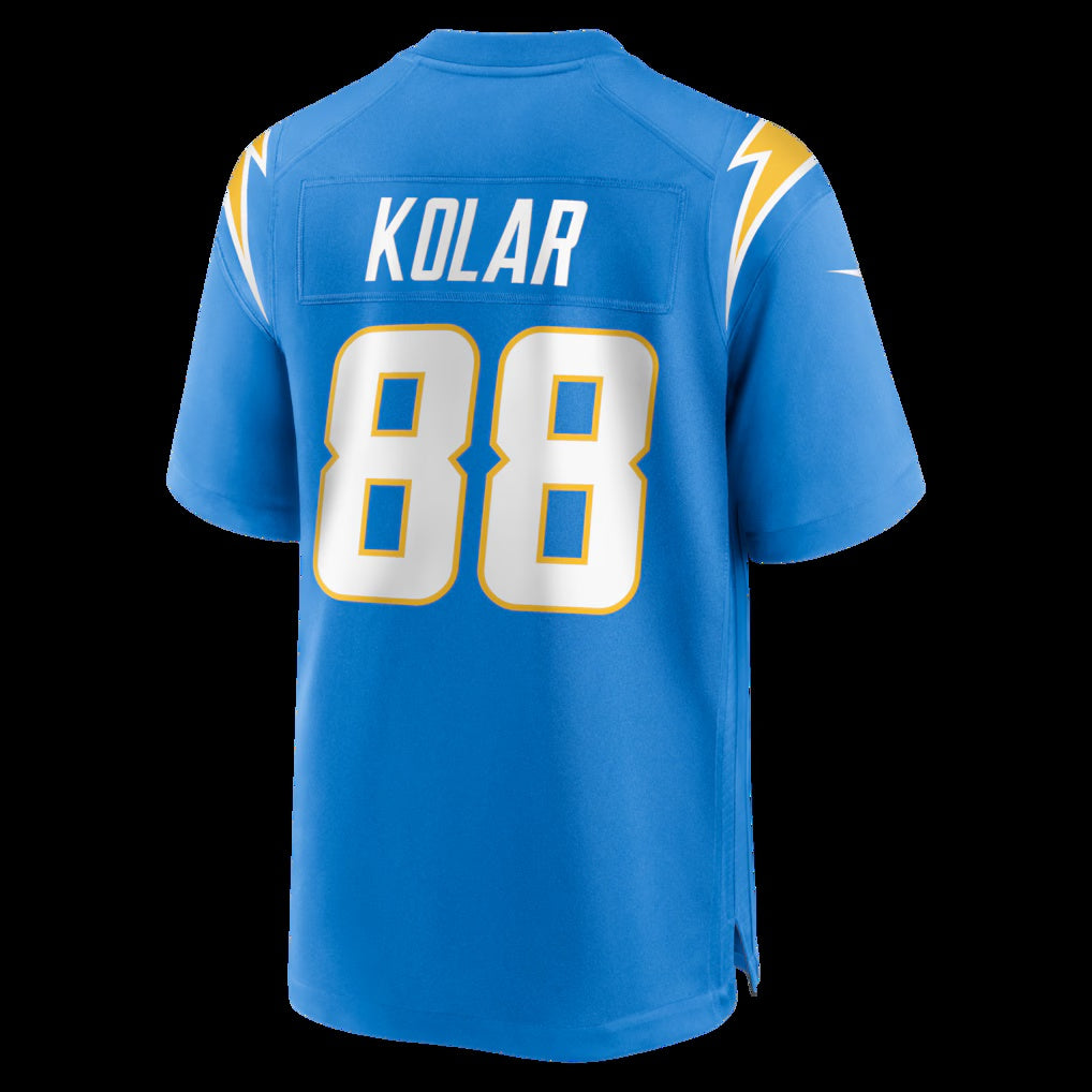 LA.Chargers #88 Charlie Kolar Powder Blue Team Game Football Jersey Marou