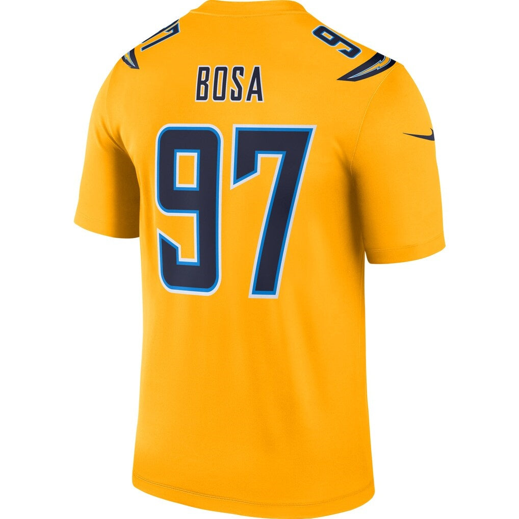 LA.Chargers #97 Joey Bosa Gold Inverted Legend Football Jersey MAROU