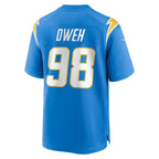 LA.Chargers #98 Odafe Oweh Powder Blue Team Game Football Jersey MAROU