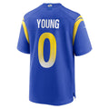 LA.Rams #0 Byron Young Royal Home Game Football Jersey Marou