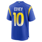 LA.Rams #10 Britain Covey Royal Team Game Football Jersey Marou