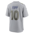 LA.Rams #10 Cooper Kupp Gray Atmosphere Fashion Game Football Jersey Marou