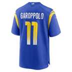 LA.Rams #11 Jimmy Garoppolo Royal Game Football Jersey Marou