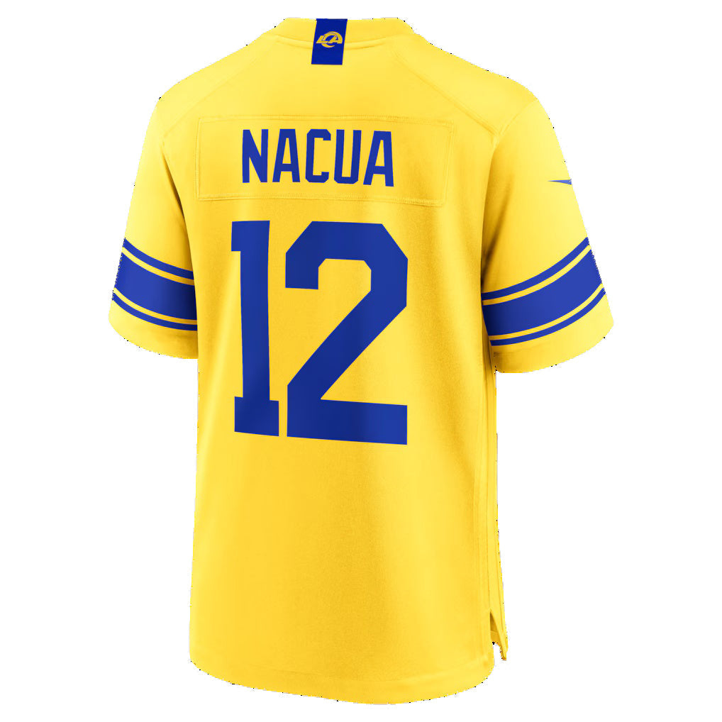 LA.Rams #12 Puka Nacua Classic Sol Game Football Jersey