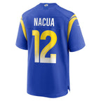 LA.Rams #12 Puka Nacua Royal Game Player Football Jersey Marou