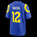 LA.Rams #12 Puka Nacua Royal Team Game Player Stitched Football American Jersey