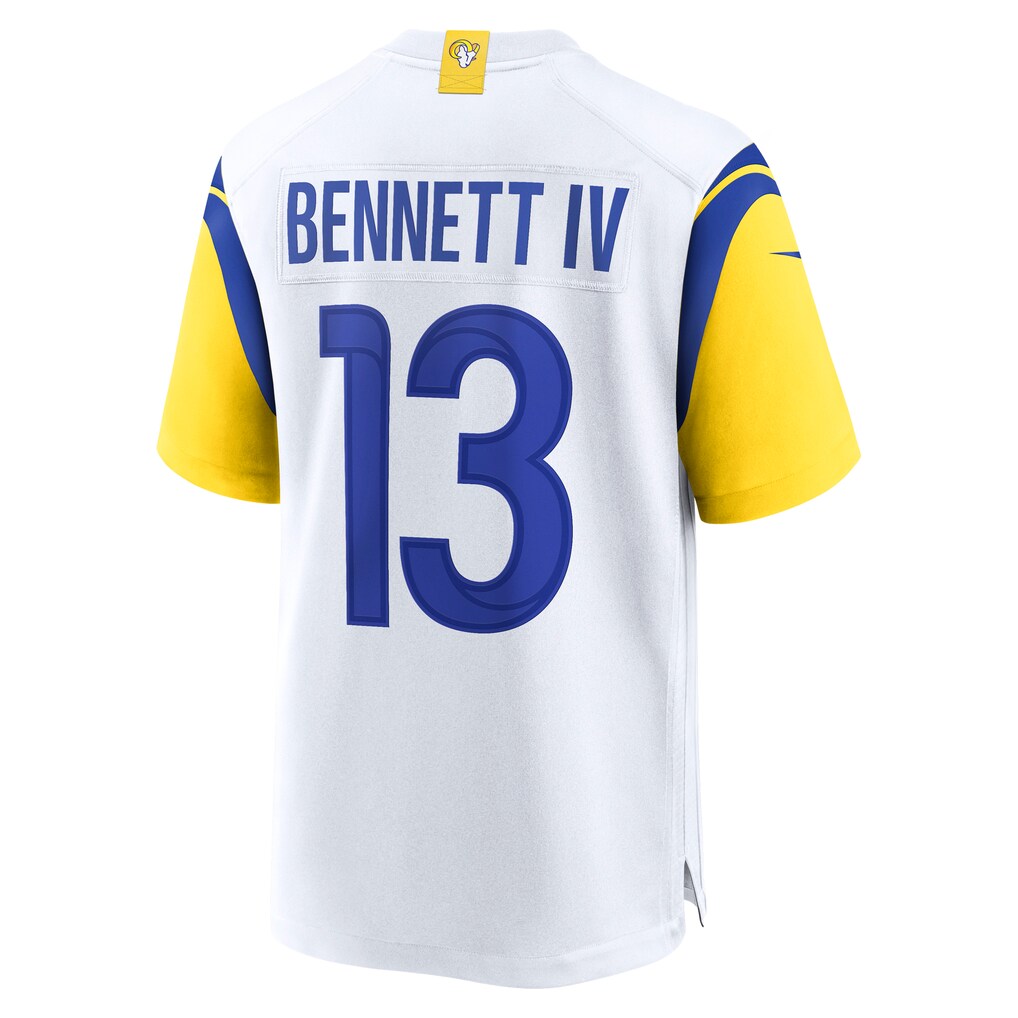 LA.Rams #13 Stetson Bennett Game Football Jersey Marou - White