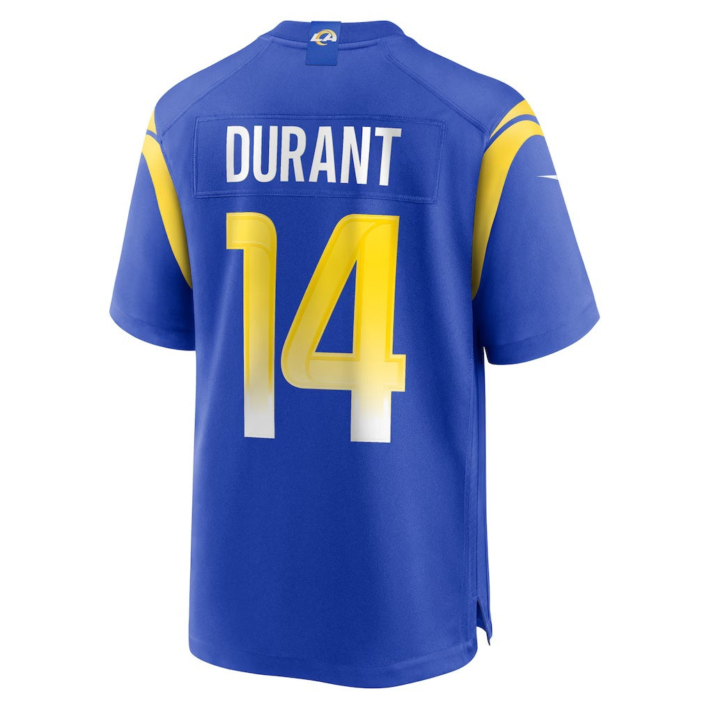 LA.Rams #14 Cobie Durant Royal Game Player Football Jersey Marou