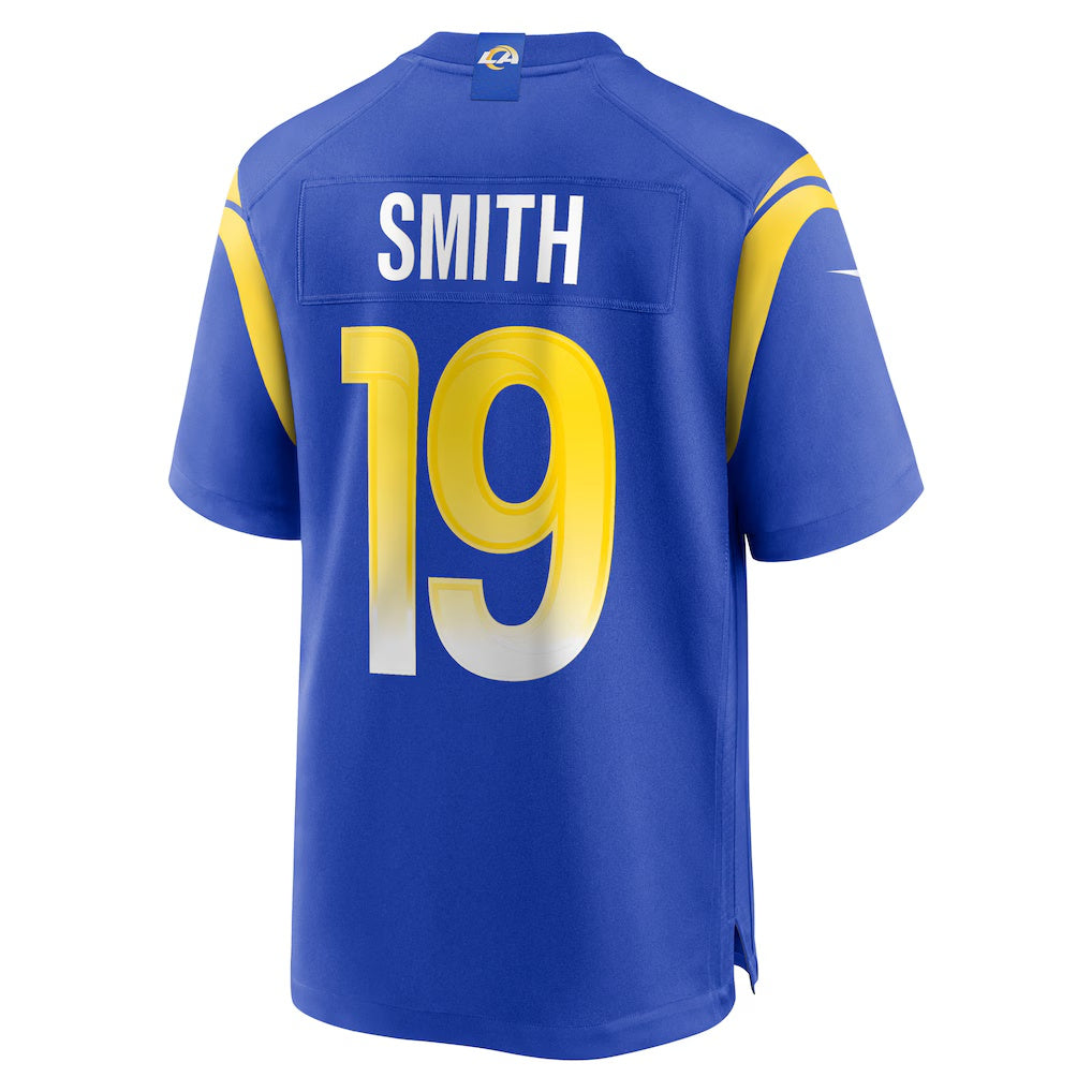 LA.Rams #19 Xavier Smith Royal Home Game Football Jersey Marou