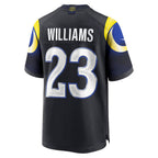 LA.Rams #23 Kyren Williams 2025 Rivalries Collection Game Jersey - Midnight Blue