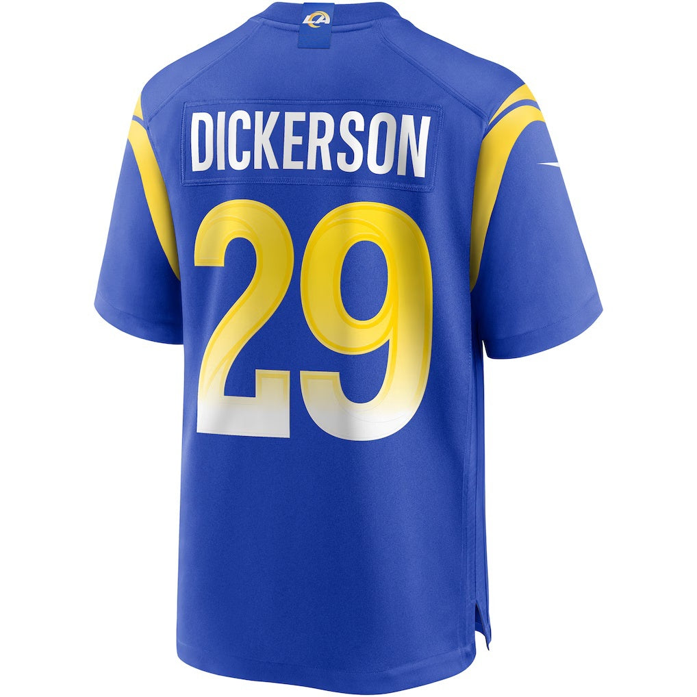 LA.Rams #29 Eric Dickerson Royal Game Retired Player Football Jersey Marou