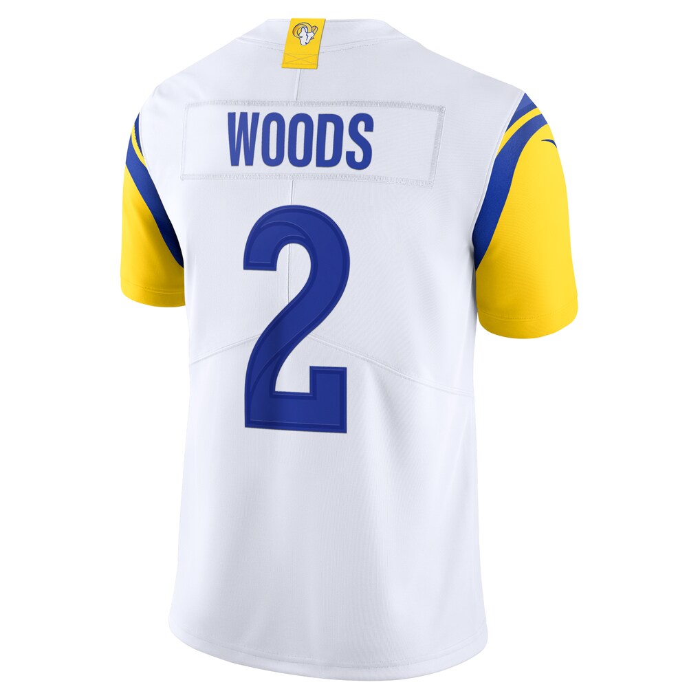 LA.Rams #2 Robert Woods White Alternate Vapor Limited Football Jersey Marou