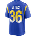 LA.Rams #36 Jerome Bettis Royal Game Retired Player Football Jersey Marou
