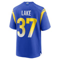 LA.Rams #37 Quentin Lake Royal Game Player Football Jersey Marou