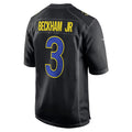 LA.Rams #3 Odell Beckham Jr. Black Game Fashion Football Jersey Marou
