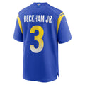 LA.Rams #3 Odell Beckham Jr. Game Patch Football Jersey Marou - Royal