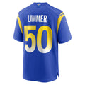 LA.Rams #50 Beaux Limmer Royal Team Game Football Jersey Marou