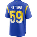 LA.Rams #59 London Fletcher Royal Game Retired Player Football Jersey Marou