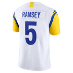 LA.Rams #5 Jalen Ramsey White Alternate Vapor Limited Football Jersey Marou