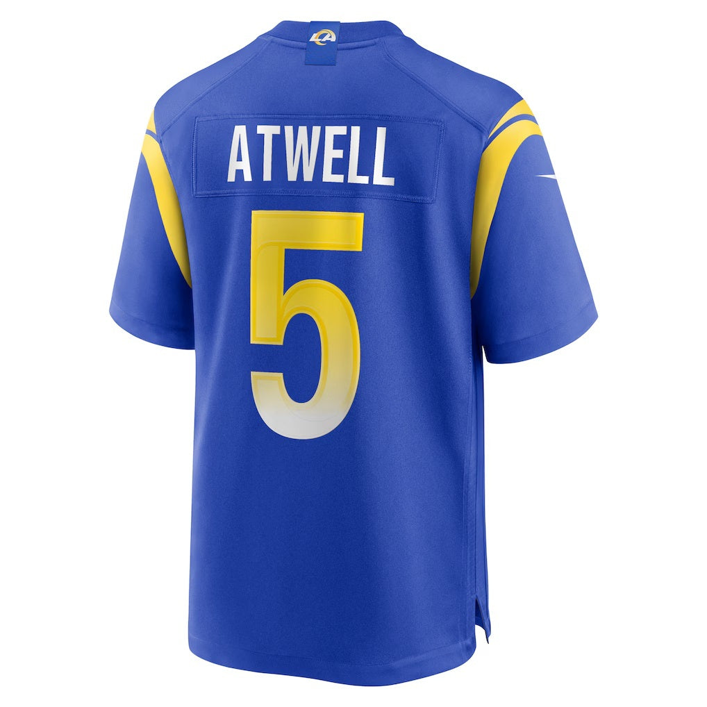 LA.Rams #5 Tutu Atwell Royal Home Game Football Jersey Marou