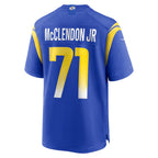 LA.Rams #71 Warren McClendon Jr. Royal Team Game Football Jersey Marou