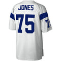 LA.Rams #75 Deacon Jones Mitchell & Ness White Legacy Replica Football Jersey Marou