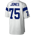 LA.Rams #75 Deacon Jones Mitchell & Ness White Legacy Replica Football Jersey Marou