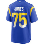 LA.Rams #75 Deacon Jones Royal Game Retired Player Football Jersey Marou