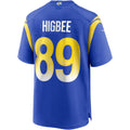 LA.Rams #89 Tyler Higbee Royal Game Player Football Jersey Marou