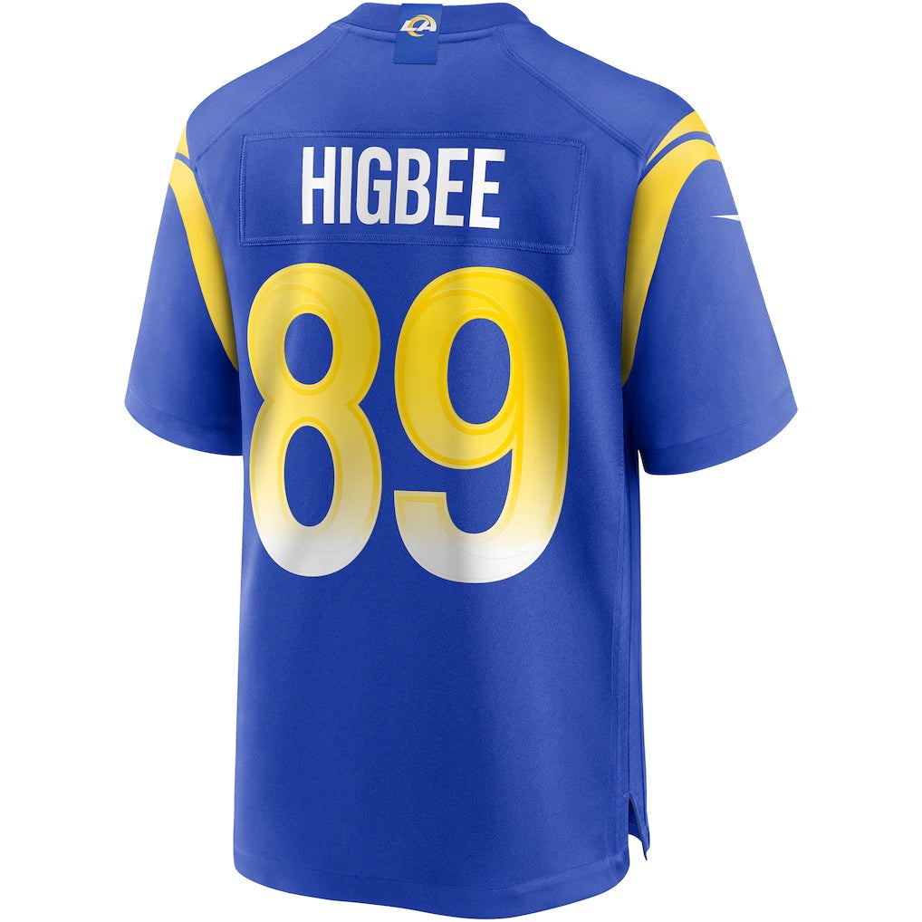 LA.Rams #89 Tyler Higbee Royal Game Player Football Jersey Marou