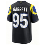 LA.Rams #95 Myles Garrett Midnight Blue 2025 Rivalries Stitched Football Jersey