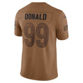 LA.Rams #99 Aaron Donald Brown Salute To Service Limited Football Jersey Marou