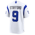 LA.Rams #9 Matthew Stafford Fearsome White Game Football Jersey