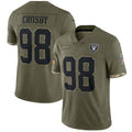 LV.Raiders #98 Maxx Crosby Salute to Service Limited Stitched Football Jerseys