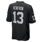 L.Raiders #13 Hunter Renfrow Black Player Jersey Stitched American Football Jerseys