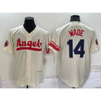 Los Angeles Angels #14 Tyler Wade Cream 2022 City Connect Cool Base Stitched Baseball Jersey