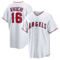 Los Angeles Angels #16 Yusei Kikuchi White Home Replica Baseball Jersey