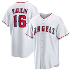 Los Angeles Angels #16 Yusei Kikuchi White Home Replica Baseball Jersey