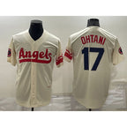 Los Angeles Angels #17 Shohei Ohtani Cream 2022 City Connect Cool Base Stitched Baseball Jersey