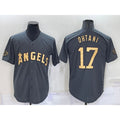 Los Angeles Angels #17 Shohei Ohtani Grey 2022 All Star Stitched Cool Baseball Jersey