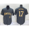 Los Angeles Angels #17 Shohei Ohtani Number Grey 2022 All Star Stitched Cool Baseball Jersey