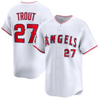 Los Angeles Angels #27 Mike Trout White Home Limited Player Baseball Jersey