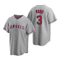 Los Angeles Angels #3 Waylor Ward Grey Cool Base Stitched Baseball Jersey