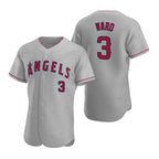 Los Angeles Angels #3 Waylor Ward Grey Flex Base Stitched Baseball Jersey