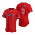 Los Angeles Angels #3 Waylor Ward Red Flex Base Stitched Baseball Jersey